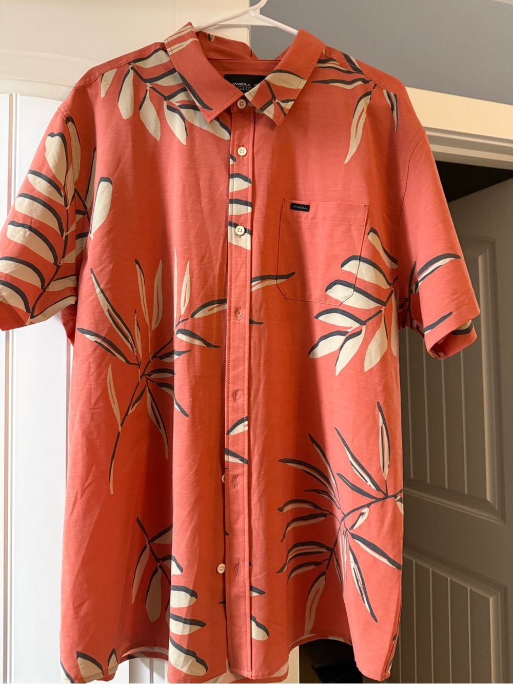O'Neill Men's Coral Short-Sleeve Tropical Button-Down Shirt
